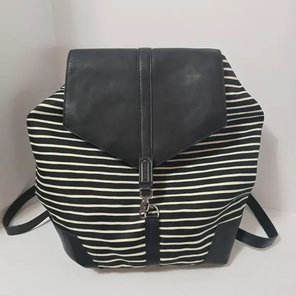 Stella & Dot Black and White Ava Backpack Stella & Dot Ava Backpack Authentic Brand New In Original  main image 4